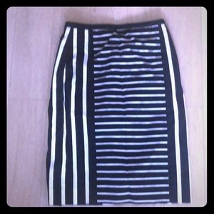 J. Crew black and white pencil skirt